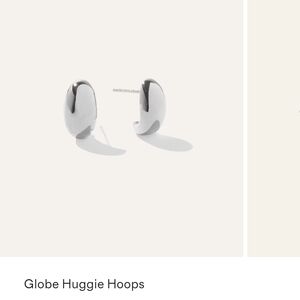Quince Silver Globe Huggie Hoops Earrings